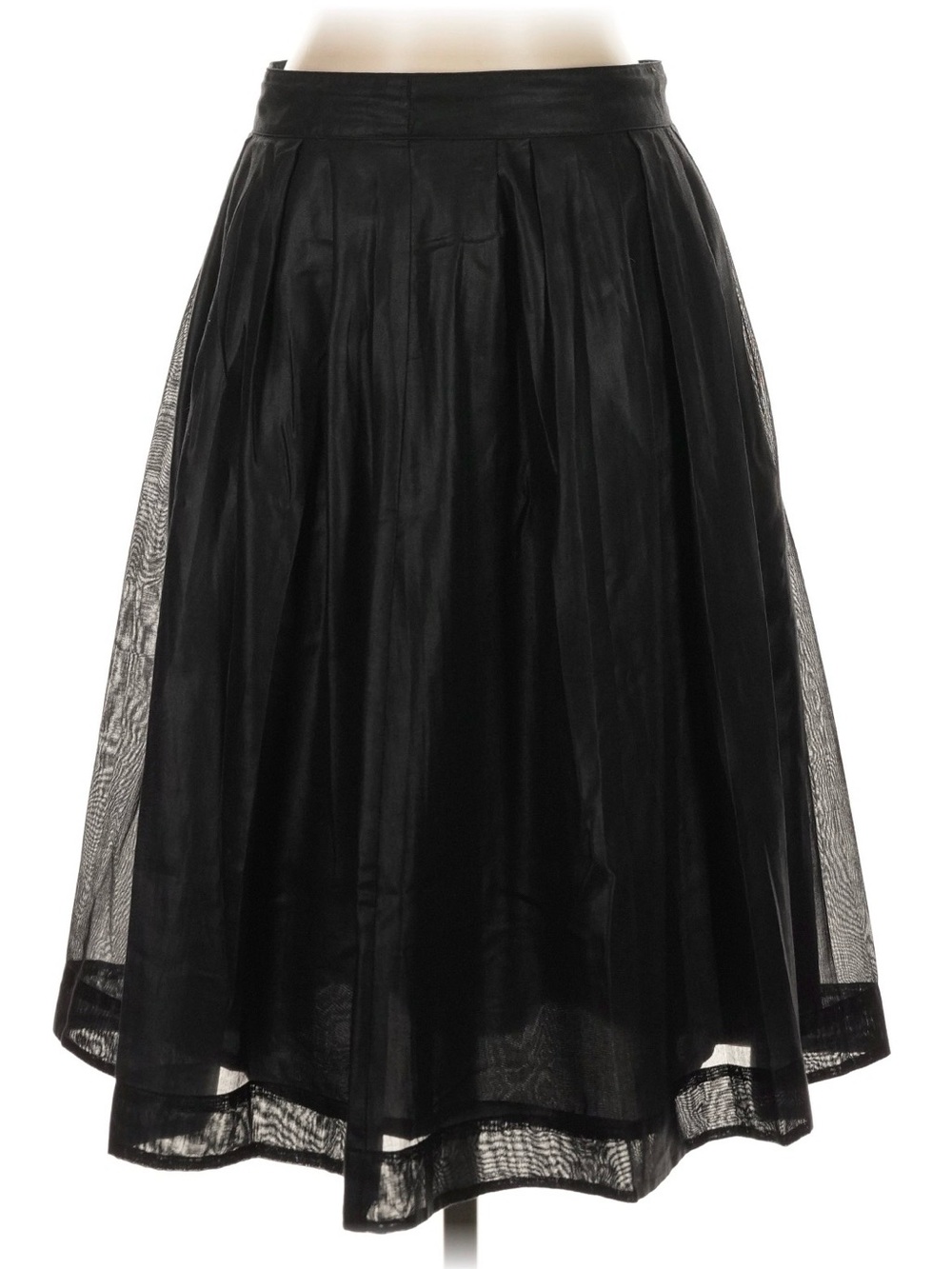 Uniqlo Black Layered Tulle Midi Skirt